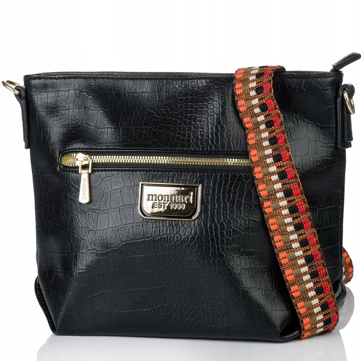 SPORTOWA Damska TOREBKA crossbody LISTONOSZKA MONNARI PREMIUM Czarny