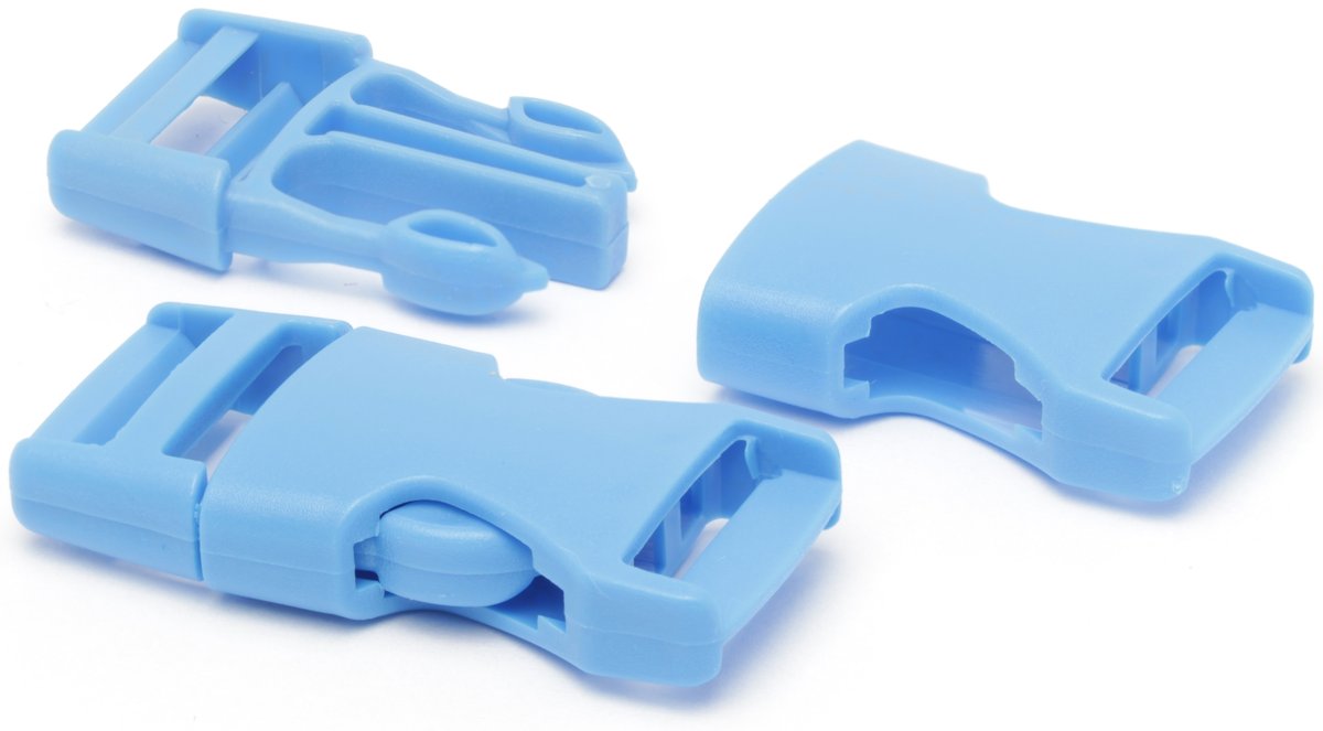Klamry plastikowe 10 szt. 20mm NIEBIESKIE