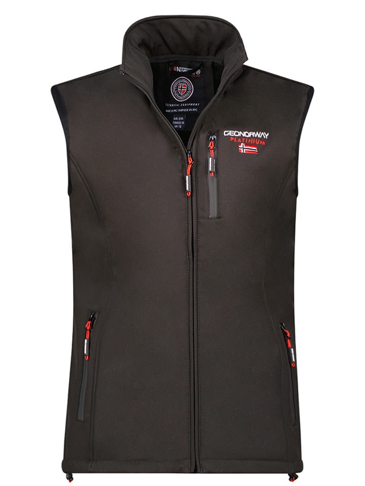 Geographical Norway Kamizelka softshellowa w kolorze czarnym