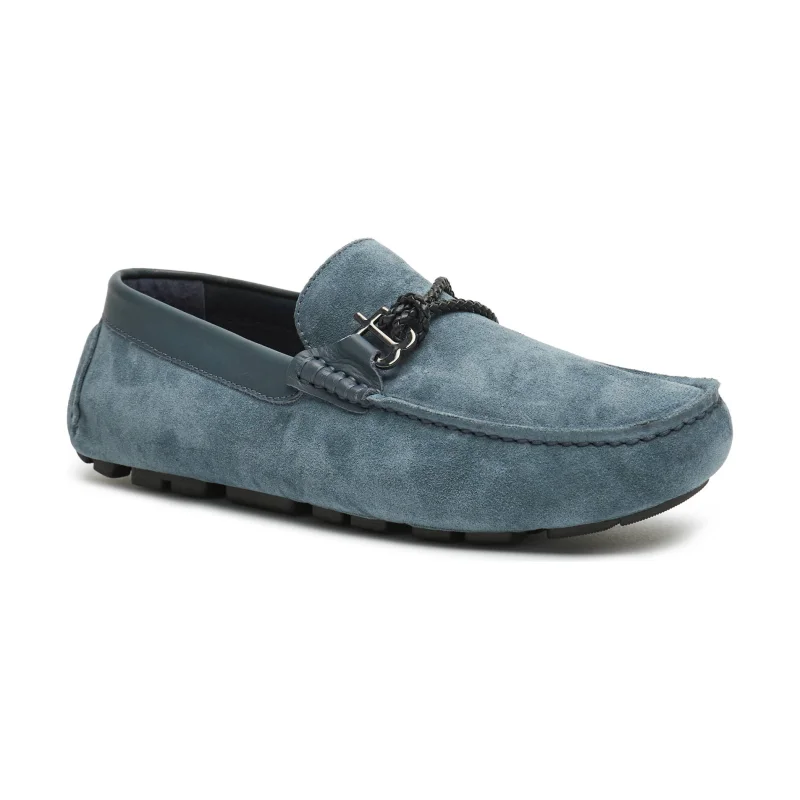 Baldinini Skórzane mokasyny SUEDE INDIGO