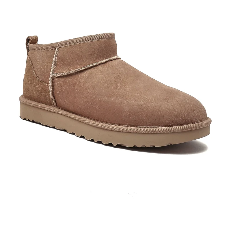 UGG Skórzane śniegowce CLASSIC ultra mini | z dodatkiem wełny