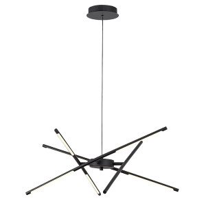 RABALUX 72237 Henli lampa wisząca czarna LED 30W barwa światła ciepła IP20 G