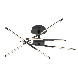 RABALUX 71056 Henli lampa sufitowa czarna LED 30W barwa światła ciepła IP20 G