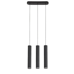 RABALUX 73037 Senobia lampa wisząca czarna GU10 3x MAX 35W  IP20