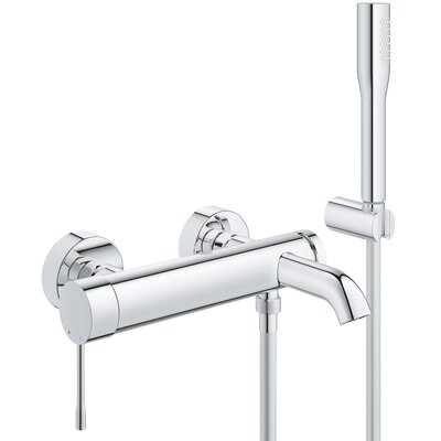 Grohe 33628001 Essence armatura wannowa z rączką prysznicową komplet do montażu na ścianie 33628001