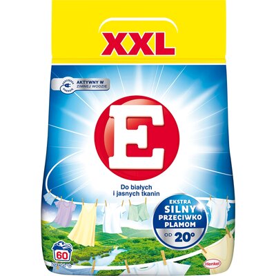E XXL Proszek do prania do białych i jasnych tkanin 3,30 kg (60 prań)