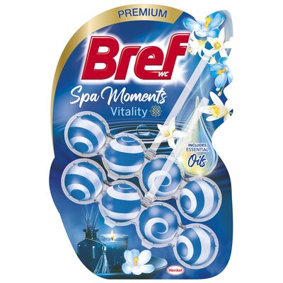 Bref WC Spa Moments Vitality Zawieszka myjąco-zapachowa do muszli WC 2 x 50 g