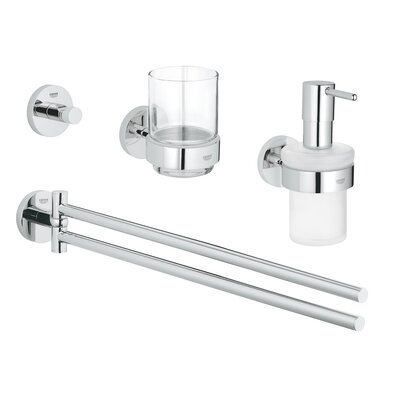 GROHE 40846001 Essentials 4-in-1 Master bathroom accessories set