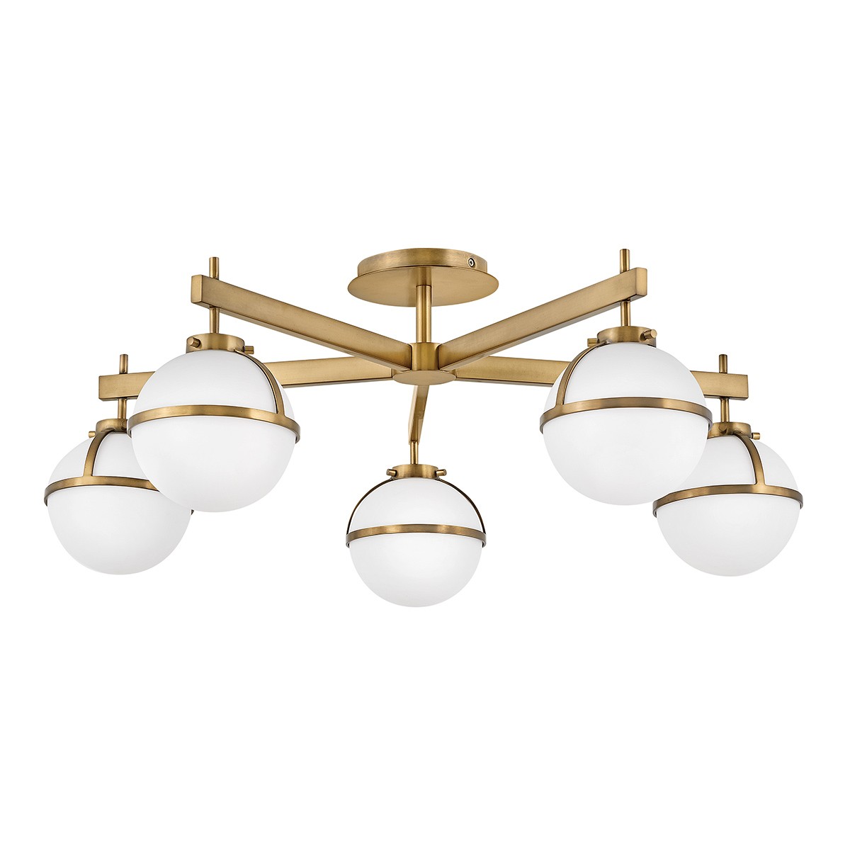 Hollis lampa sufitowa mosiądz IP44 HK-HOLLIS-5-O-HB Hinkley