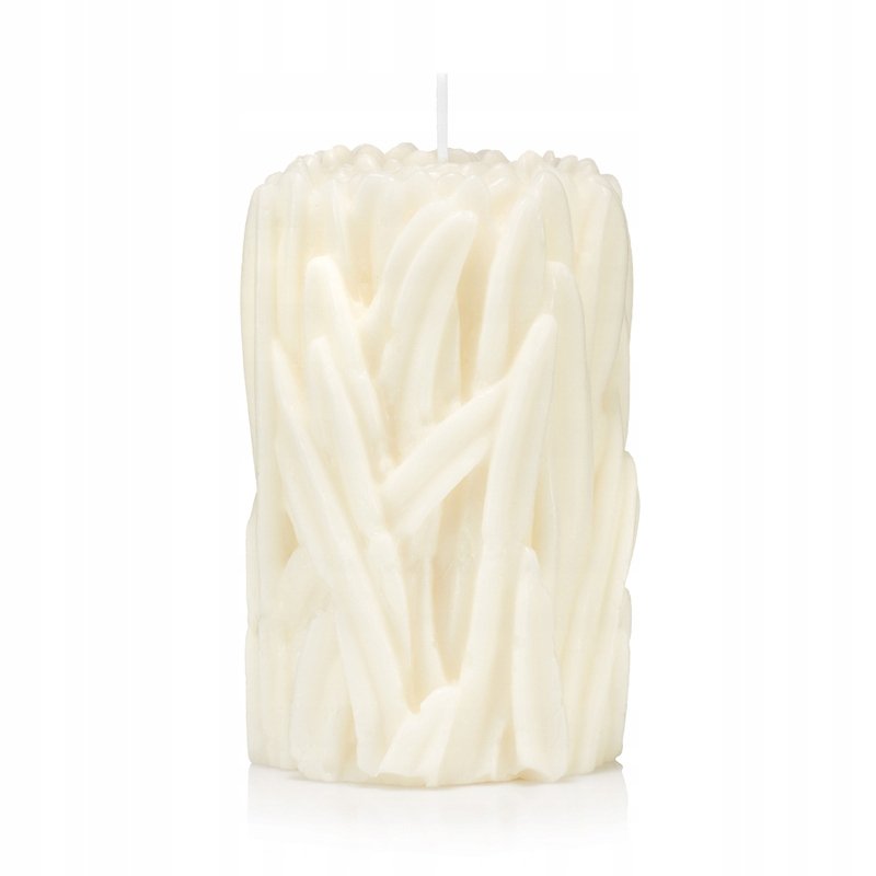 Świeca dekoracyjna TRAWA kolor ECRU