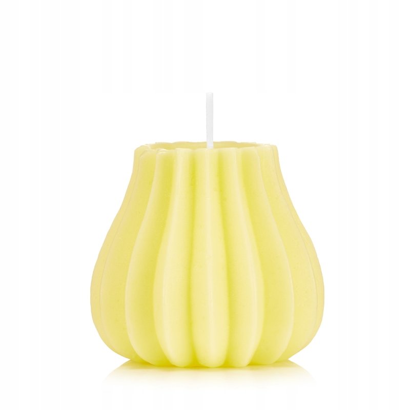 Świece ozdobne SAKIEWKA kolor ŻÓŁTY