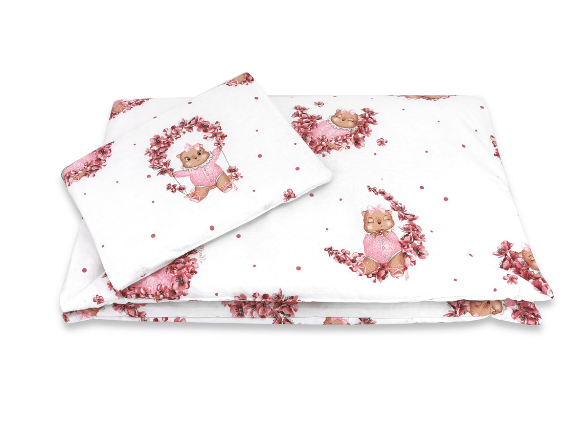 Komplet pościeli z wypełnieniem - Kołderka 75x100 cm + poduszka 30x40 cm BAWEŁNA 100% BETTY