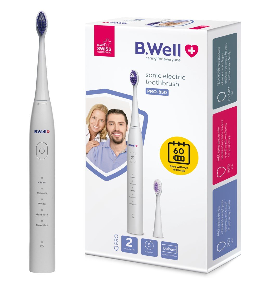 Elektryczna do zębów B.WELL PRO-850 Biała