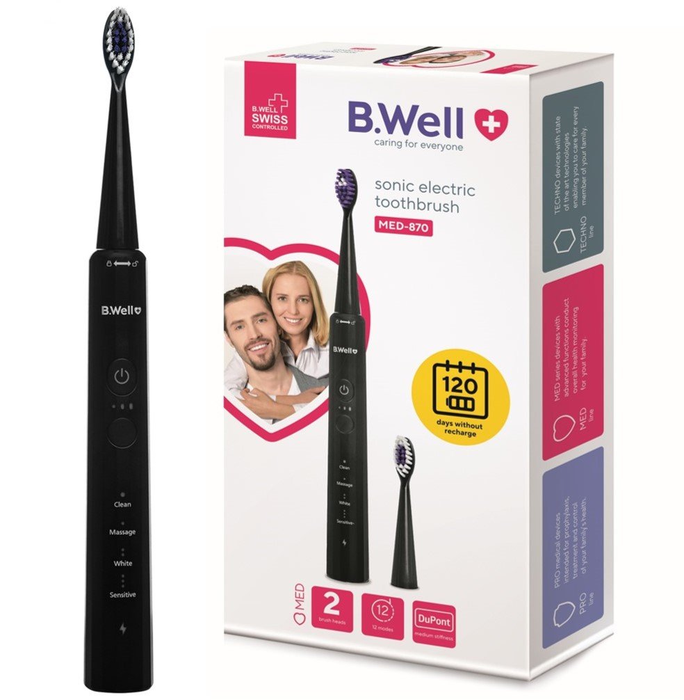 Elektryczna do zębów B.WELL MED-870 Czarna