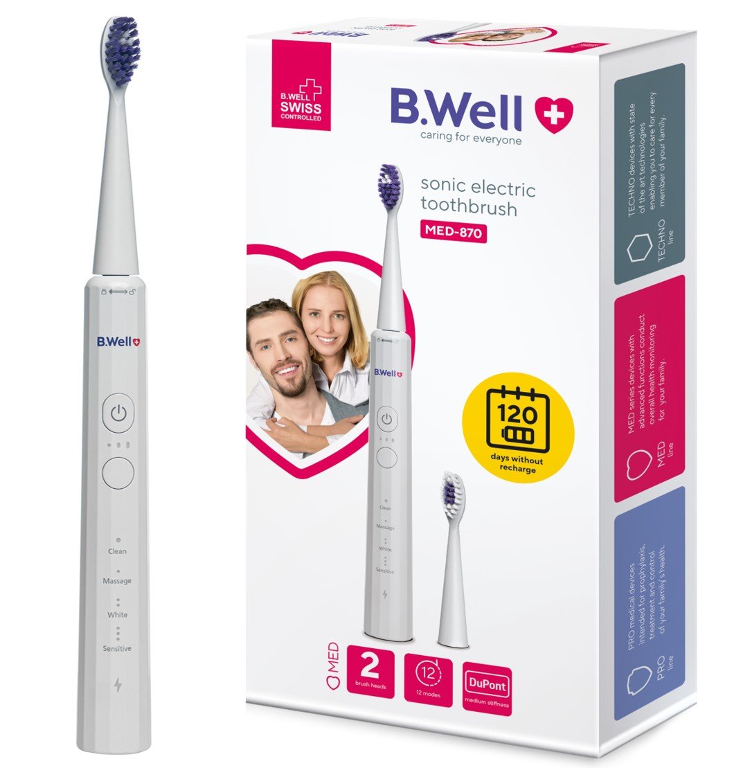 Elektryczna do zębów B.WELL MED-870 Biała