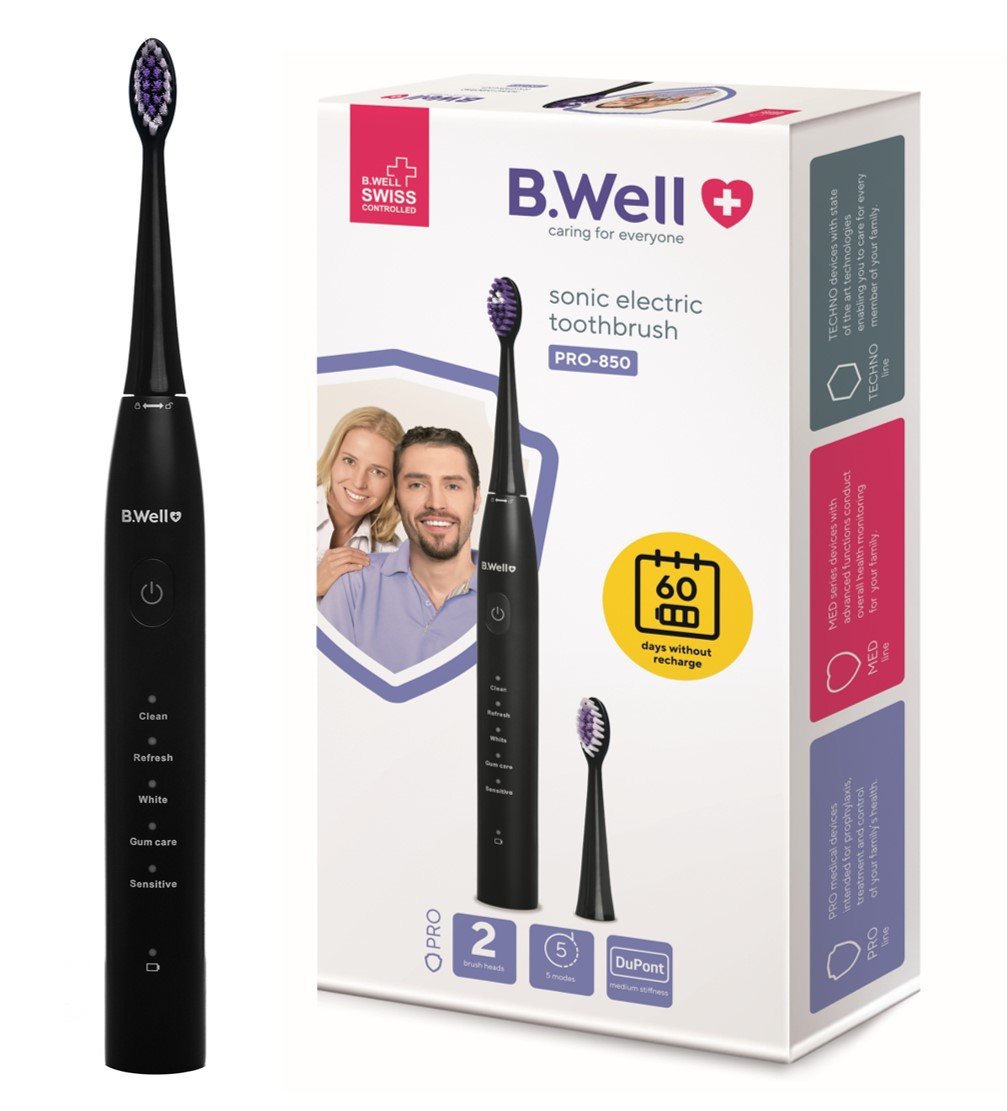 Elektryczna do zębów B.WELL PRO-850 Czarna