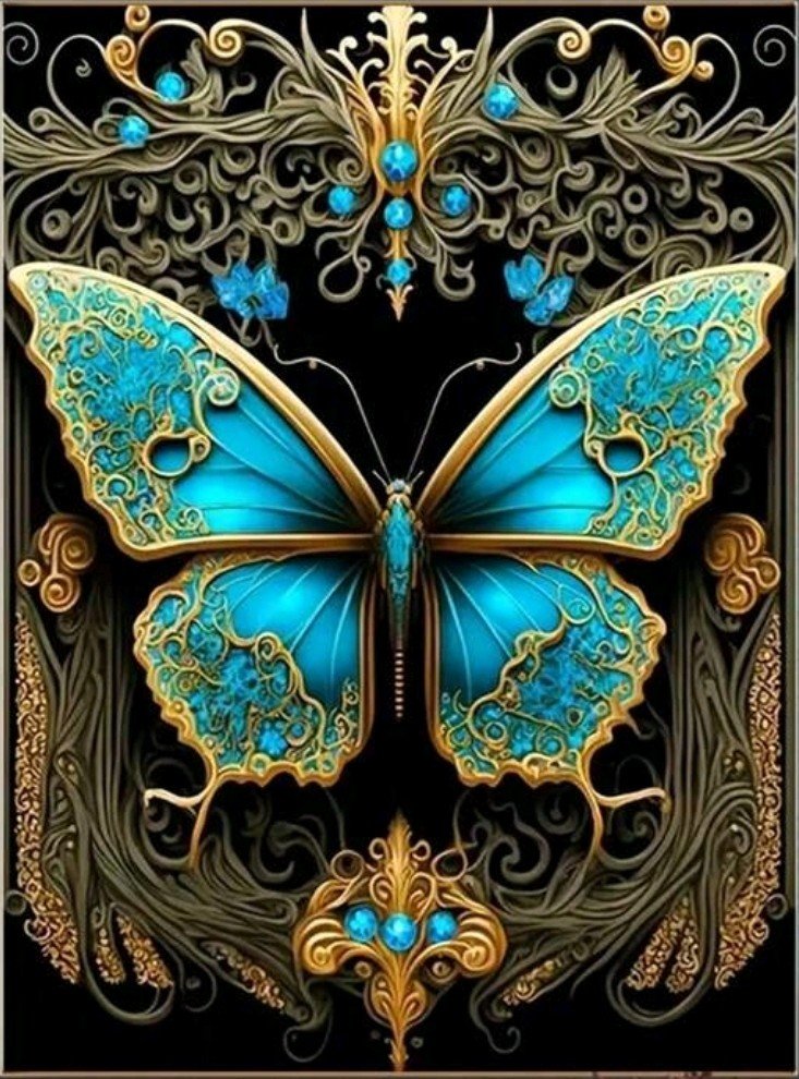DIAMENTOWA PASJA Haft Diamentowy Mozaika Diamentowa MOTYLE MOTYLKI MOTYL Z MOTYLAMI