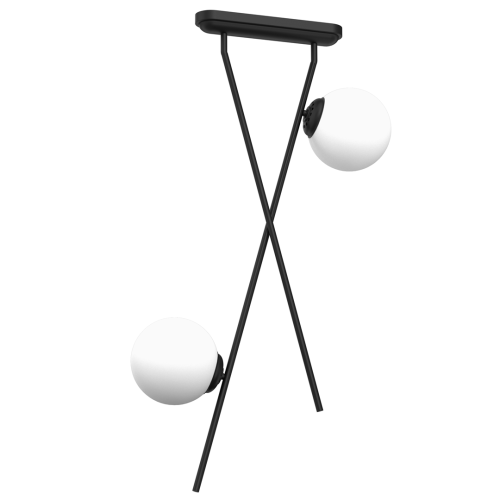 Inter lampa wisząca 2xE14 czarna MLP0973