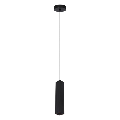 Tecno lampa wisząca 1xGU10 czarna PND-37492-1-BK