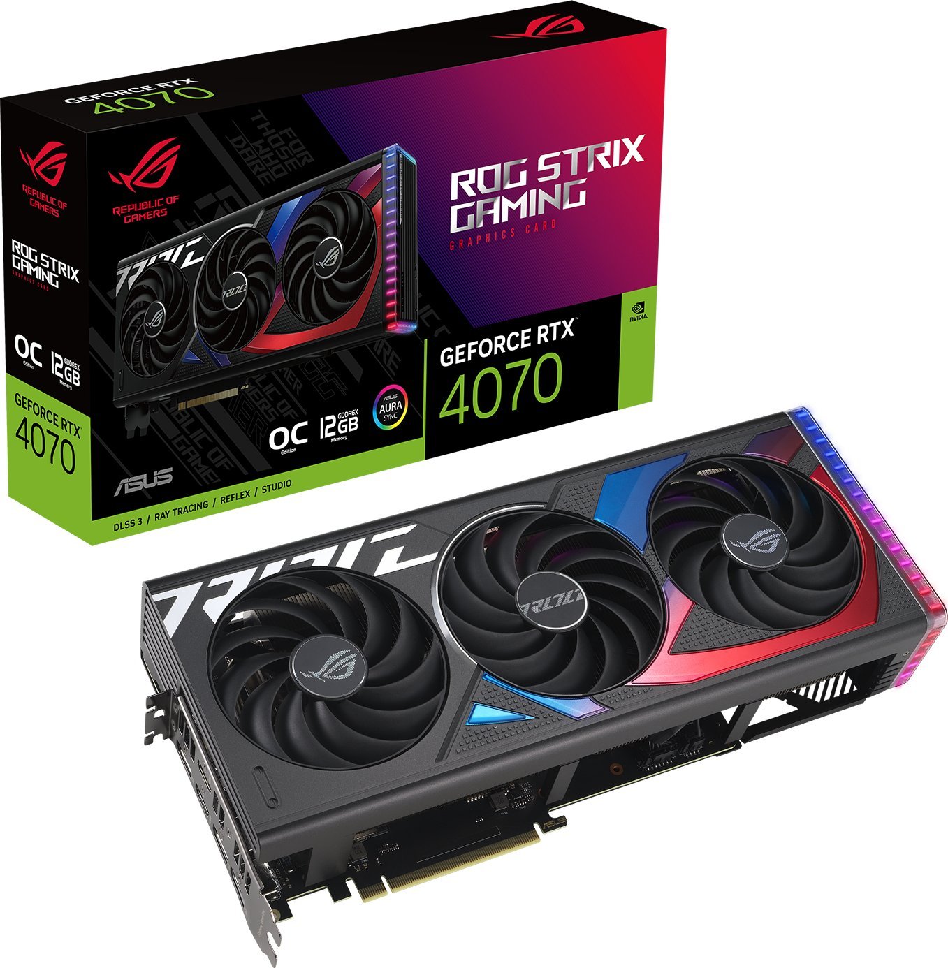 Asus ROG Strix GeForce RTX 4070 OC 12GB GDDR6X (ROG-STRIX-RTX4070-O12G-GAMING)
