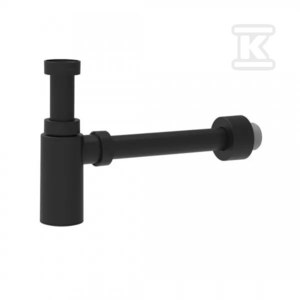 Półsyfon umywalkowy ozdobny czarny mat G 1 1/4