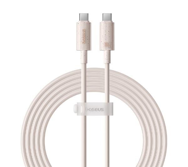Baseus USB-C do USB-C Habitat Series 100W 2m Różowy