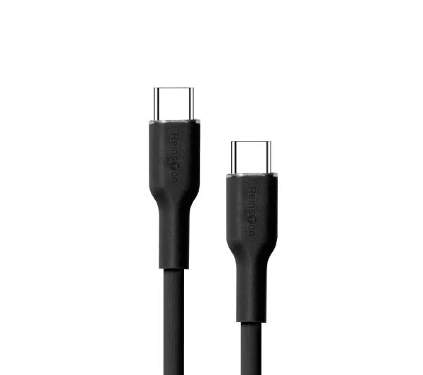Reinston USB-C do USB-C SOFT 65W 1,5m Czarny
