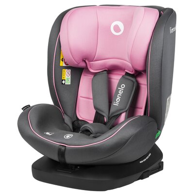 Lionelo, fotelik samochodowy Bastiaan i-size (40-150 cm), pink baby, rózowy