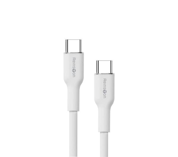 Reinston USB-C do USB-C SOFT 65W 1,5m Biały