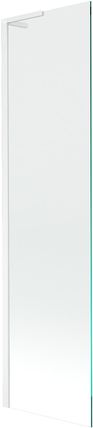 Mexen Next L parawan nawannowy 1-skrzydłowy 50 x 150 cm, transparent, biały - 895-050-000-03-00-20