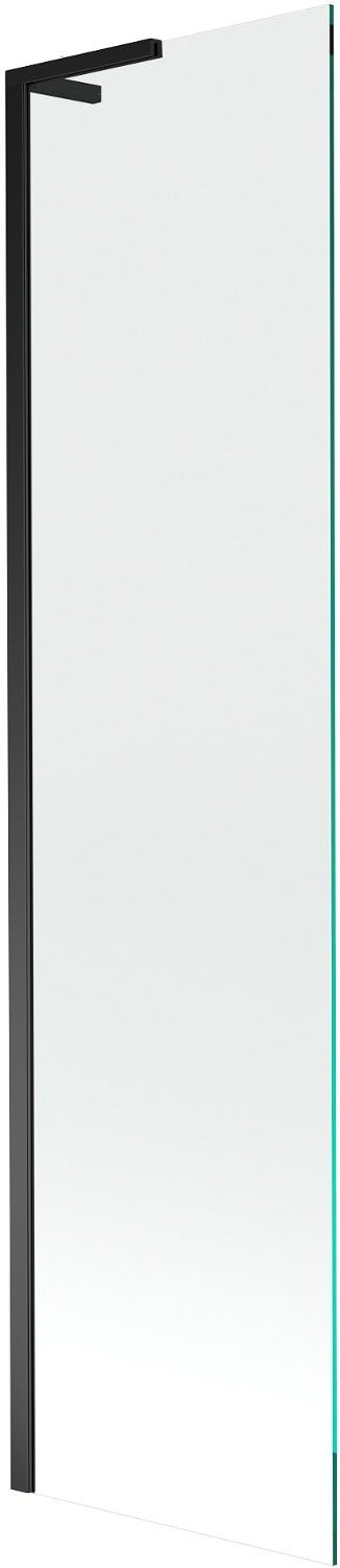 Mexen Next L parawan nawannowy 1-skrzydłowy 90 x 150 cm, transparent, czarny - 895-090-000-03-00-70