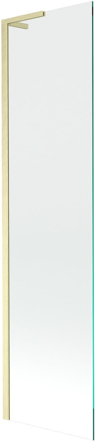 Mexen Next L parawan nawannowy 1-skrzydłowy 100 x 150 cm, transparent, złoty szczotkowany - 895-100-000-03-00-55