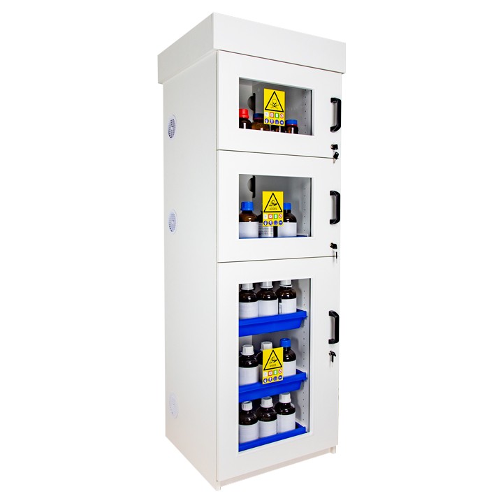 Szafa Na Kwasy I Zasady Z Pcv Drzwi Uchylne Przeszklone Ecosafe 108L 1