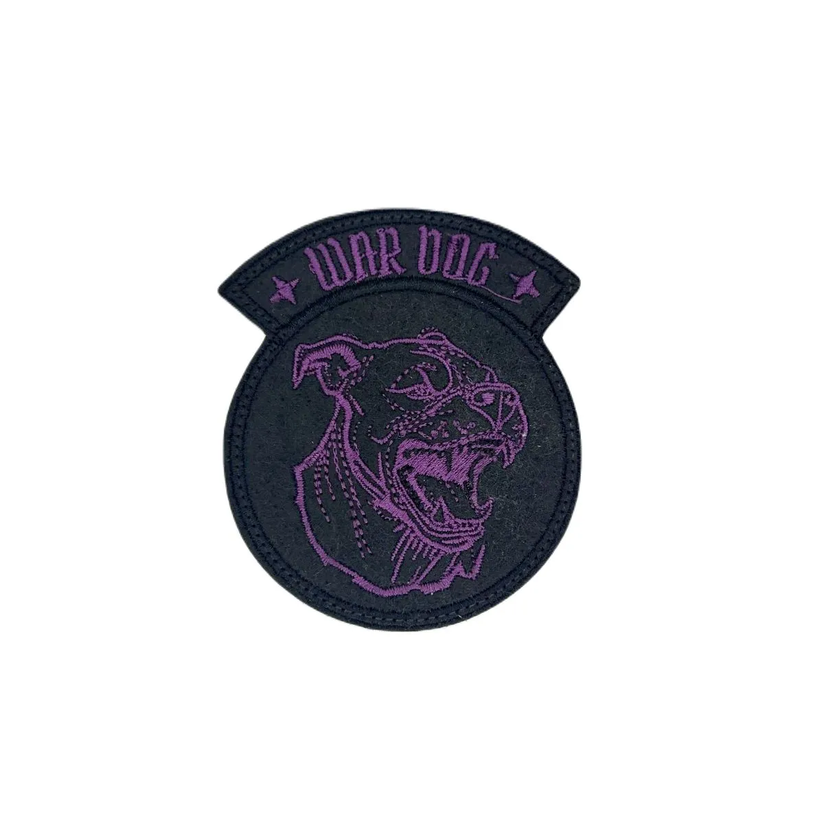 Patch War Dog 70mm x 82mm Fioletowy