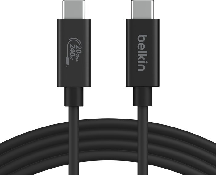 Belkin Kabel Connect USB-C do USB-C USB4 240W 20Gbps 2m, czarny