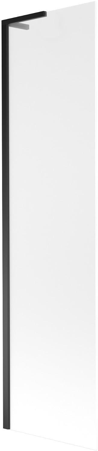 Mexen Next L parawan nawannowy 1-skrzydłowy 60 x 150 cm, szron, czarny - 895-060-000-03-30-70