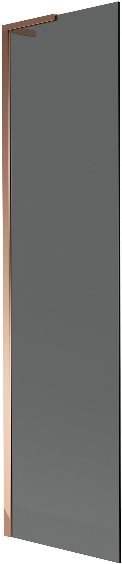 Mexen Next L parawan nawannowy 1-skrzydłowy 80 x 150 cm, grafit, różowe złoto - 895-080-000-03-40-60