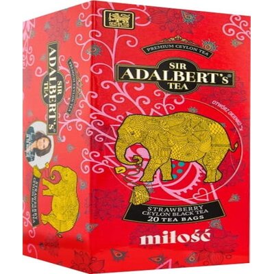 Herbata ADALBERTS Strawberry Miłość (20 sztuk)