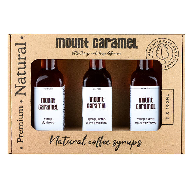 MOUNT CARAMEL ZESTAW 3x100ml dyniowy, jabłko z cynamonem, ciasto marchewkowe