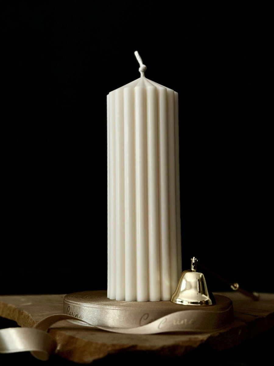 Świeca Sojowa Ozdobna Pillar L