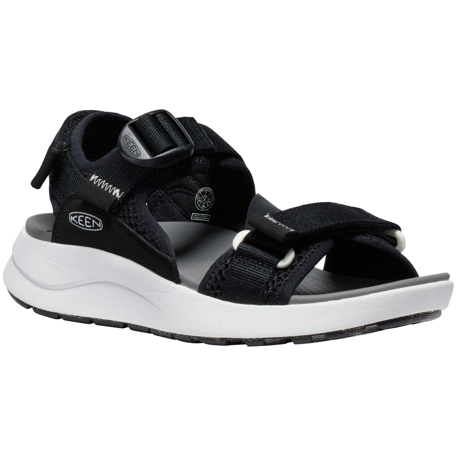 Sandały damskie Keen Elle Sport Backstrap W Rozmiar butów (UE): 38 / Kolor: czarny/biały