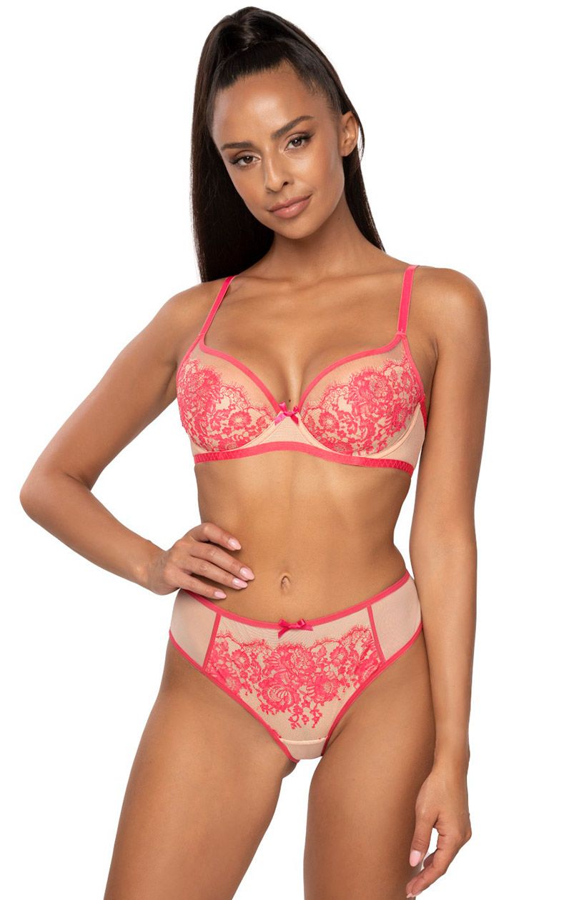Biustonosz miękki soft beżowo-różowy Frances M-3804/2, Kolor beżowo-różowy, Rozmiar 80E, Mat - Primodo.com