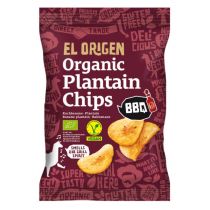El Origen Chipsy z plantana BBQ bezglutenowe 80 g Bio
