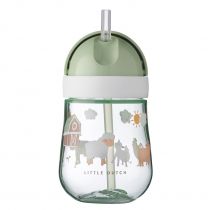 Mepal Kubek dziecięcy ze słomką Mio Little Farm 108014065399 300 ml