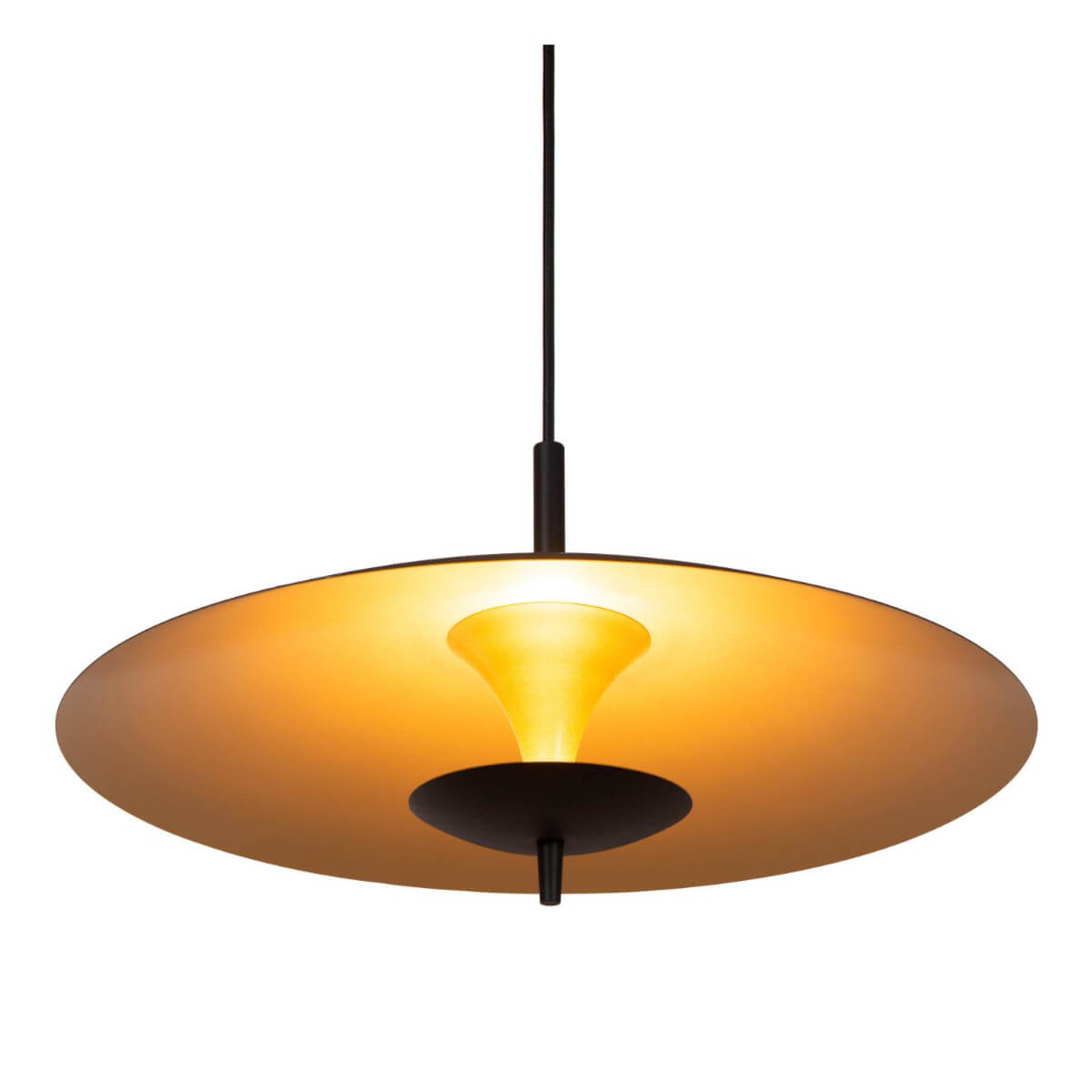 Wisząca lampa Vulcan 30461/09/30 Lucide LED 9W 3000K czarny złoty