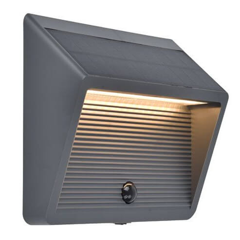 Ledowy kinkiet zewnętrzny Linko 6912301335 Lutec IP54 LED 11,5W 3000K szary