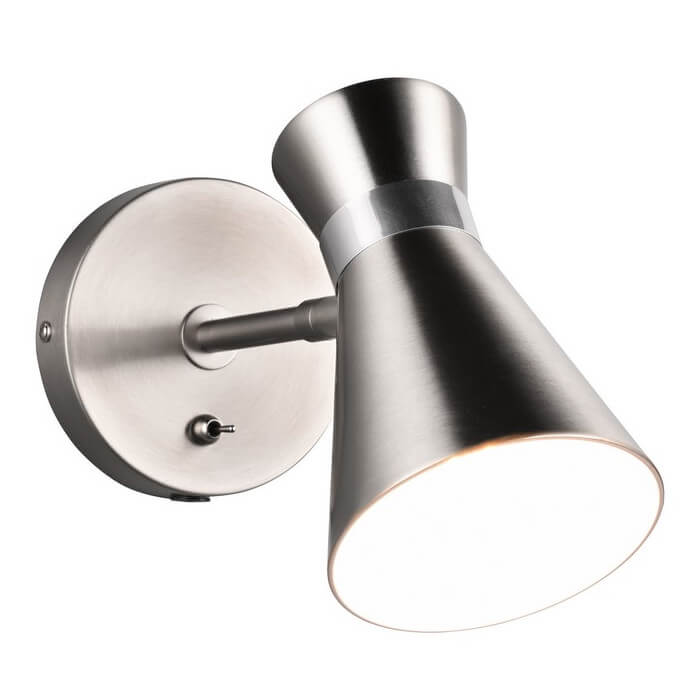 Regulowany kinkiet nad łóżko Enzo R20781707 RL Light srebrny