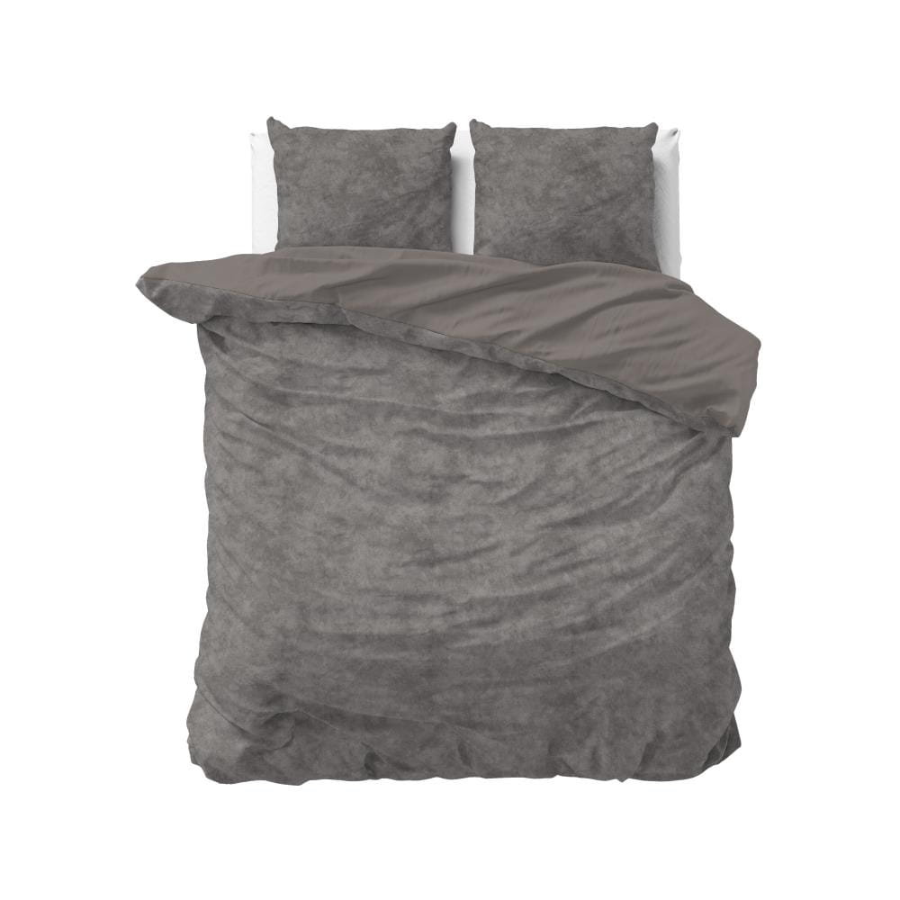 240x220 VELVET UNI szary kpl pościeli