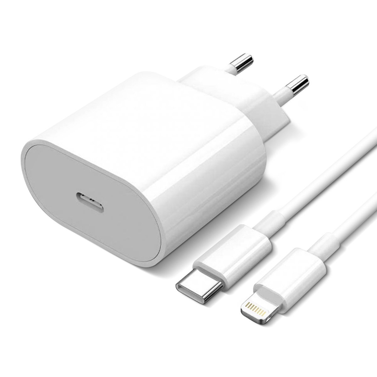 Ładowarka USB-C 20W Kabel Lightning Power Delivery Oryginalna Apple White
