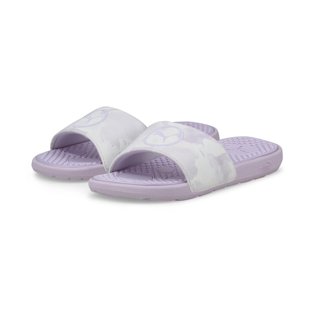 Klapki damskie Puma COOL CAT HAZY SUMMER fioletowe 38412501-35,5